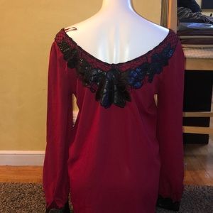 Dark Red Top